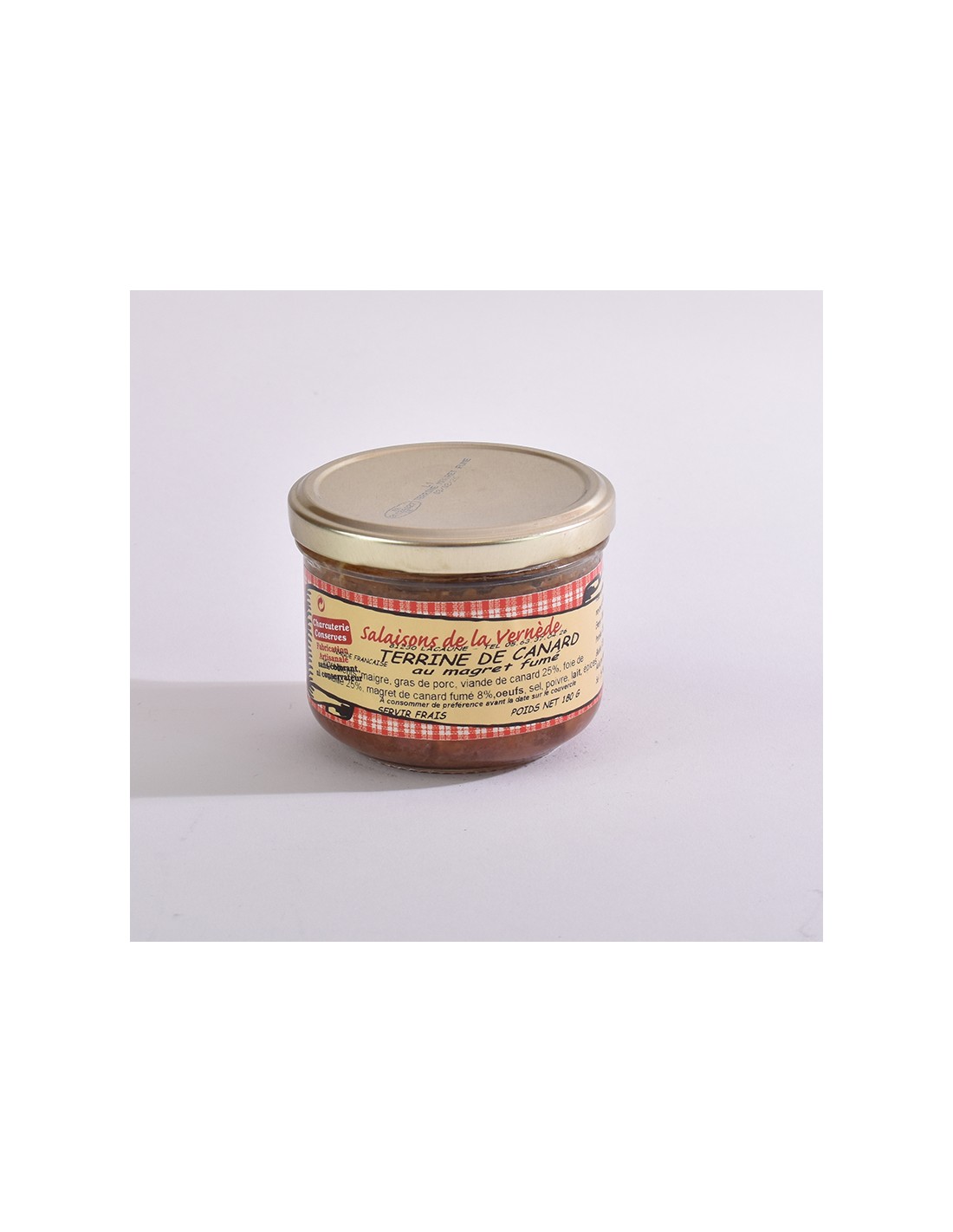 Terrine de canard au magret fumé 180g Salaisons