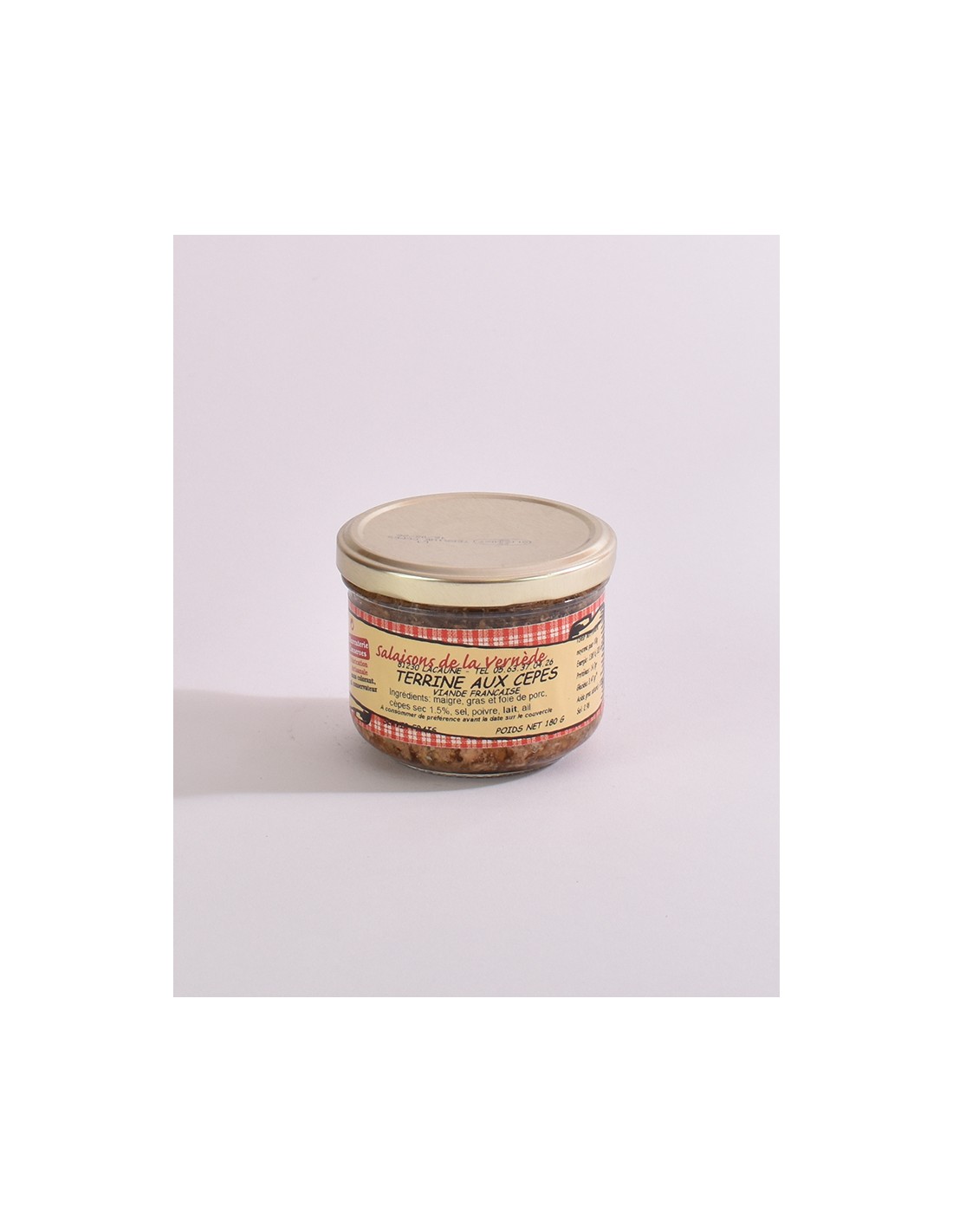 Terrine aux cèpes 180g Salaisons