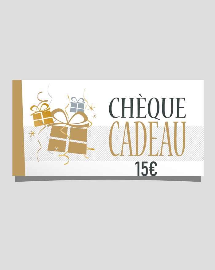 Chèque cadeau de 15 €